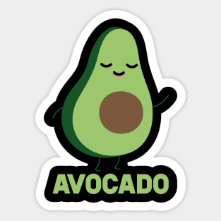 Avocado And Toast Matching Couple Shirt Sticker